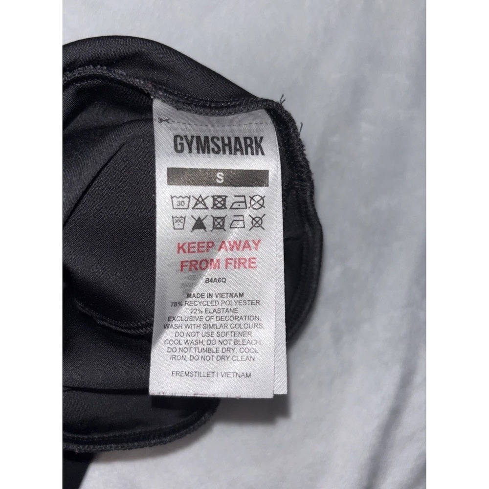 Gymshark Womens Scrunch Leggings Small Black High Waist Seamless NWOT - Picture 9 of 11